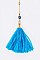 LAYERED FEATHER TASSEL DROP NECKLACE