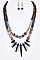 Spear Collar Mix Natural Beads Necklace Set