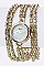 Stylish Layer Chains Bracelet Watch LA-1395
