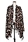 OBLONG ANIMAL PRINT FRINGE SCARF