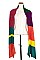 OBLONG POLYESTER MULTI COLOR SCARF