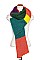 OBLONG POLYESTER MULTI COLOR SCARF