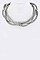 Braid Chain Collar Necklace LAJHN1544