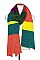 OBLONG POLYESTER MULTI COLOR SCARF
