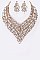 FASHIONABLE CRYSTAL STATEMENT NECKLACE S