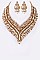 FASHIONABLE CRYSTAL STATEMENT NECKLACE S