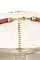 METAL DISK BEAD ORNATE CORD NECKLACE SET