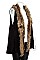 TRIM FAUX FUR OPEN VEST