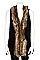 TRIM FAUX FUR OPEN VEST