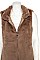 FAUX FUR ZIPPERED UP VEST