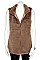 FAUX FUR ZIPPERED UP VEST