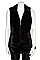 FAUX FUR ZIPPERED UP VEST