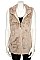 FAUX FUR ZIPPERED UP VEST