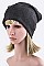 Trendy Open Top Convertible Jersey Knit Beanie
