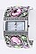 Fashionable Crystal Bangle Watch LA-BG433L50