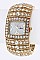 Fashionable Crystal Stretch Bracelet Watch LA-1761