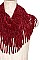 FRINGED TUBE INFINITY SCARF