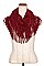 FRINGED TUBE INFINITY SCARF