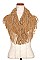 FRINGED TUBE INFINITY SCARF