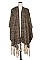 OBLONG TWO TONE FRINGED SCARF