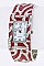 Fashionable Crystal & Enamel Bracelet Watch LA-OB068L4