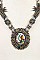 INDIAN CHIEF FRAMED ORNATE NECKLACE SET