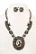 INDIAN CHIEF FRAMED ORNATE NECKLACE SET