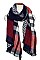 PLAID PRINTED BLANKET SCARF