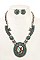 INDIAN CHIEF FRAMED ORNATE NECKLACE SET