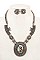 INDIAN CHIEF FRAMED ORNATE NECKLACE SET