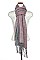 OBLONG FRINGE TWO TONE SCARF