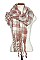 OBLONG CHECKERED FRINGE SCARF