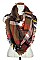 FRINGED PLAID PATTERN INFINITY SCARF