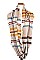 PLAID PATTERN FRINGE TRIM INFINITY SCARF