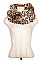 POLYESTER ANIMAL PRINT NECK WARMER