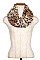 POLYESTER ANIMAL PRINT NECK WARMER