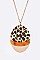 Leopard Pendant Necklace Set