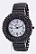 Fashionable Crystal Bezel Stretch Bracelet Watch LA-484STR