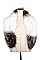 TWO COLOR FAUX FUR NECK WARMER