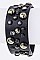 Stylish Mix Studs Leather Cuff LA98-B008