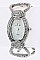 Fashionable Textured Oval Hoop Bangle Watch LA-459