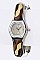 Stylish Wooden Square Bangle Watch LA-487