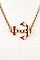 TWISTED CHAIN ANCHOR PENDANT NECKLACE SET