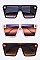Pack of 12 Mix Tint Shield Inspired Iconic Square Sunglasses Set