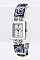 Stylish Crystal & Resin Stone Bracelet Watch LA-606