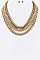 Stylish Mix Chains Layered Necklace Set LA-JS6006