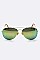 Pack of 12 Mirror Tinted Aviator Sunglasses
