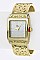 Fashionable Swirlry Embossed Bangle watch LA-1448