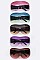Pack of 12 pieces Futuristic Oversize Shield Iconic Sunglasses LA97-J2550