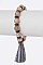 Authentic Stone Tassel Stretch Bracelet
